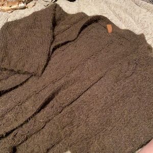 Long Oversized Crochet Cardigan